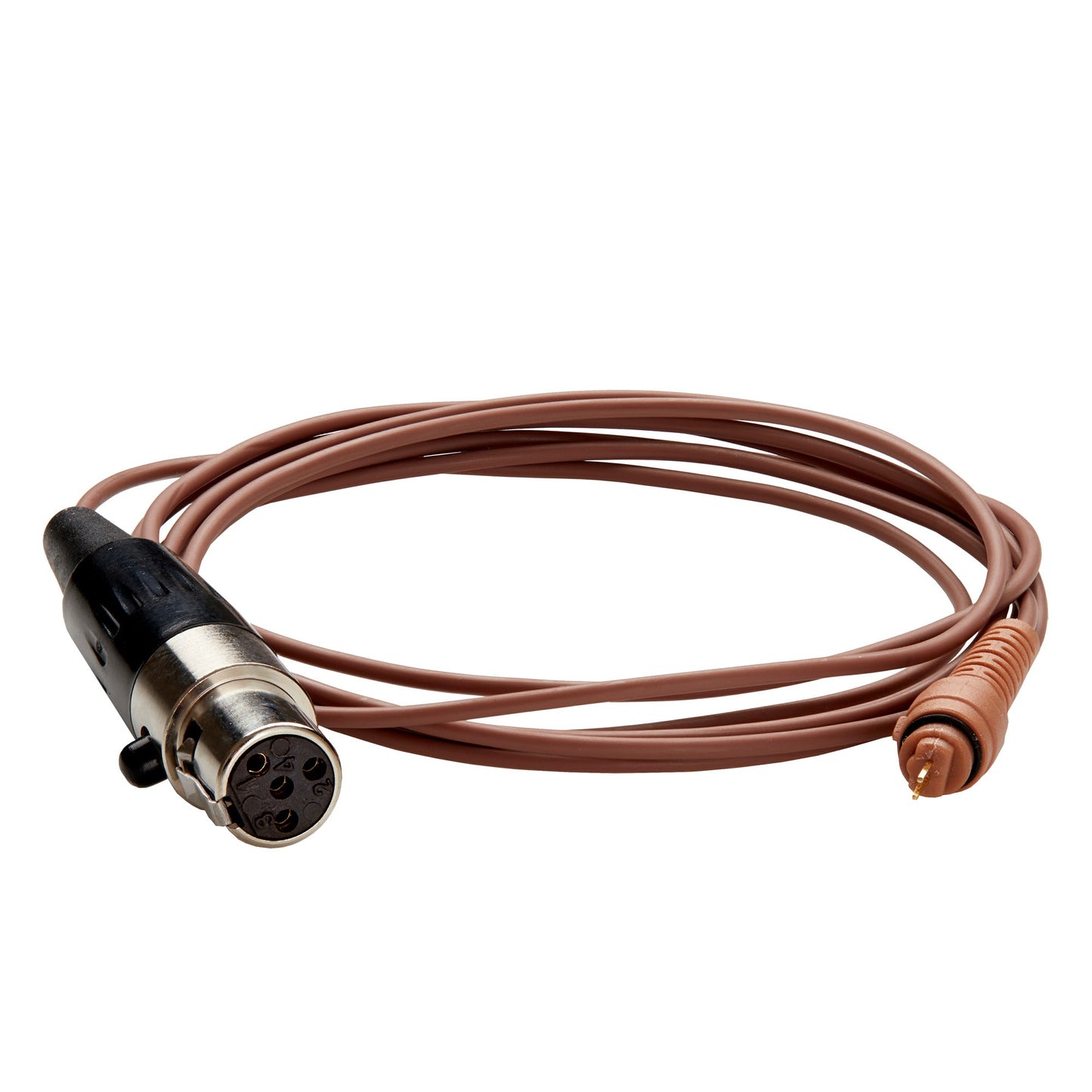 Replacement microphone cable compatible with Acacia Audio equipment, shown coiled with connectors visible