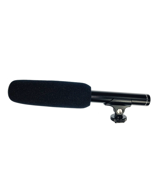 Acacia Audio medium Shotgun Microphone with a long, directional design, ideal for film, broadcast, interviews, and field recording