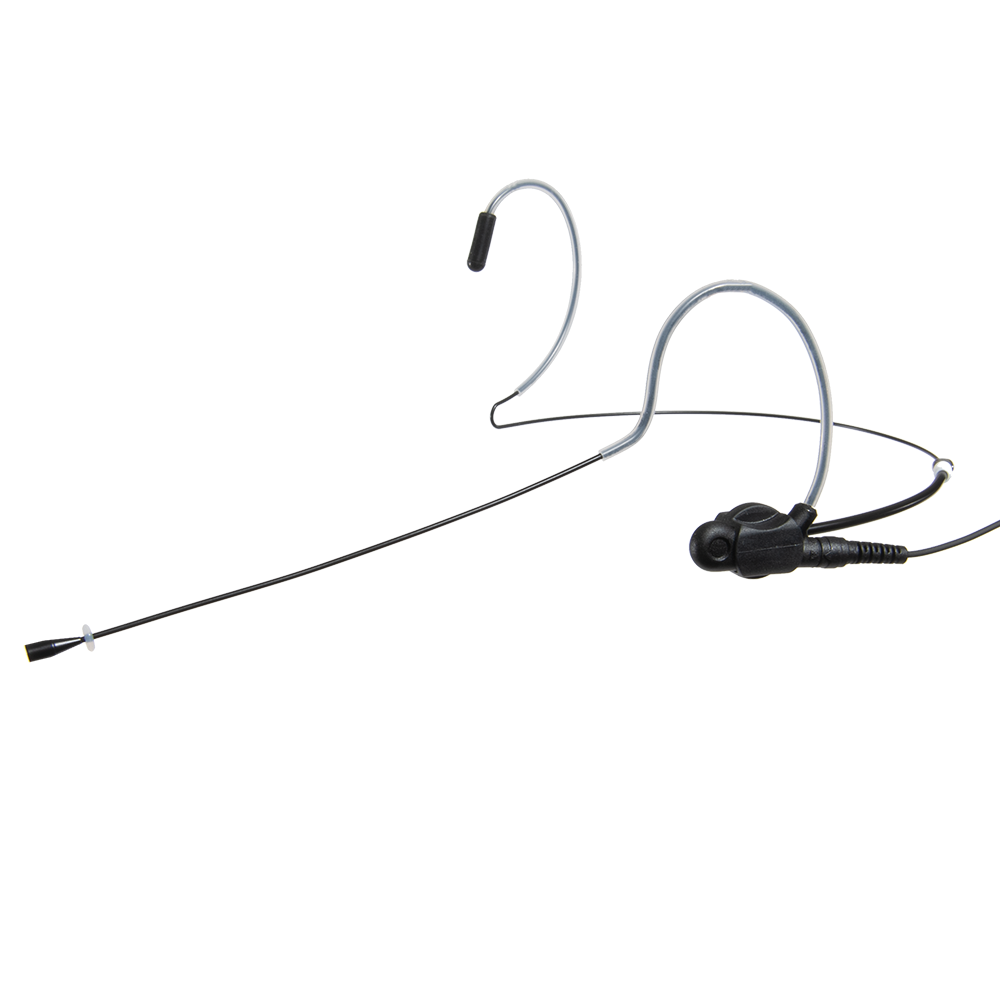Dual ear headset microphone suitable for professional audio use in churches, worship, school, theater, vocal recording, presentations, and concerts.