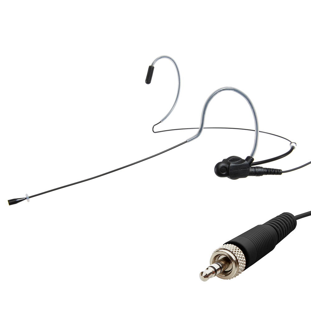 Dual ear headset microphone suitable for professional audio use in churches, worship, school, theater, vocal recording, presentations, and concerts.