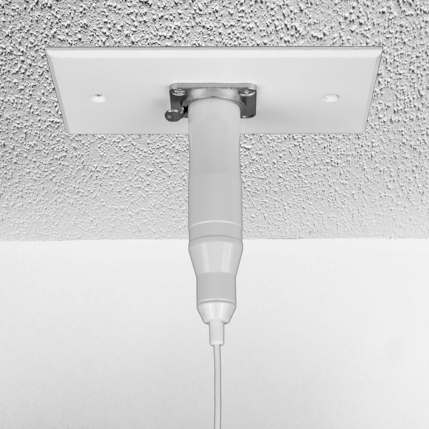 Acacia Audio ceiling choir microphone designed for group vocal capture, shown with hanging mount