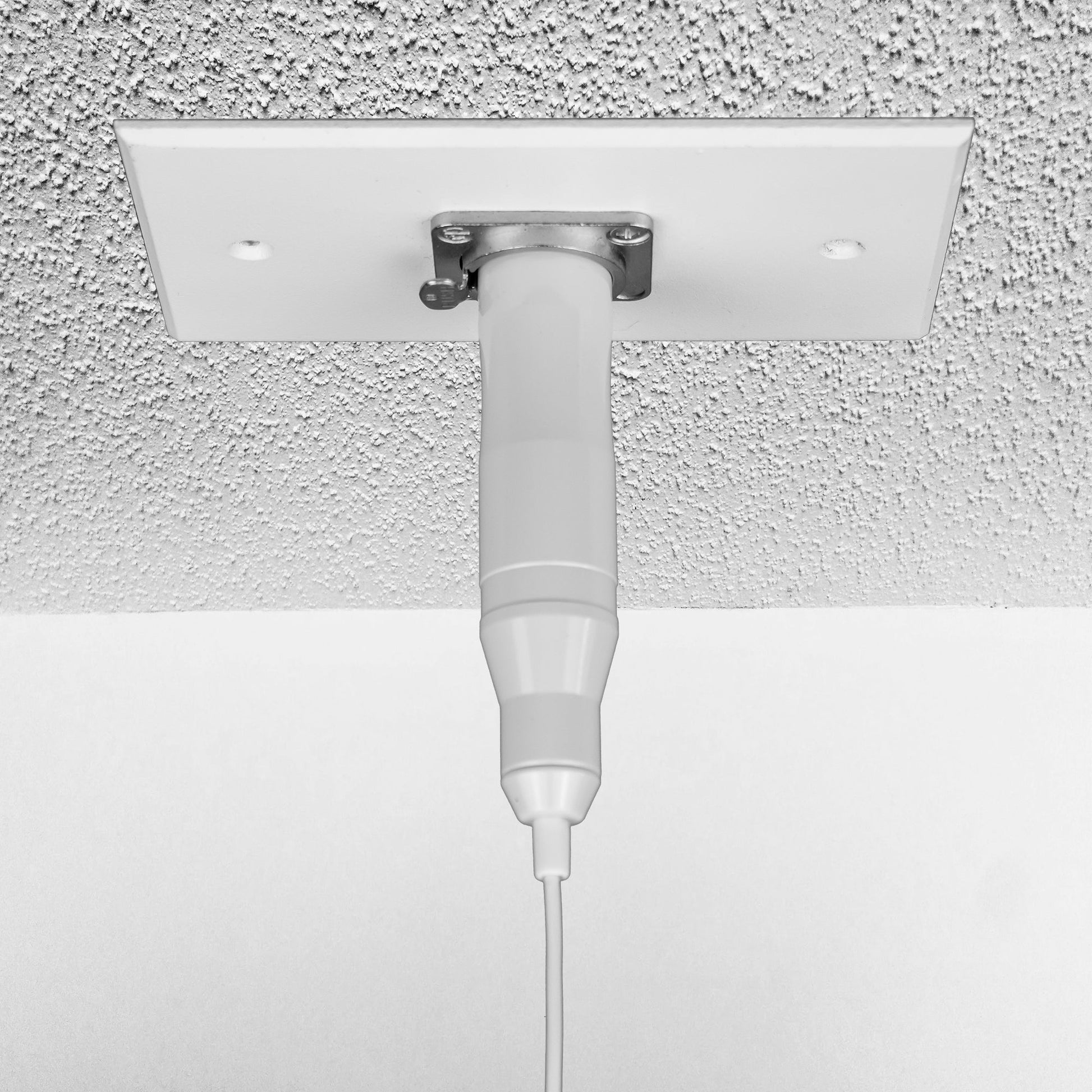 Acacia Audio ceiling choir microphone designed for group vocal capture, shown with hanging mount