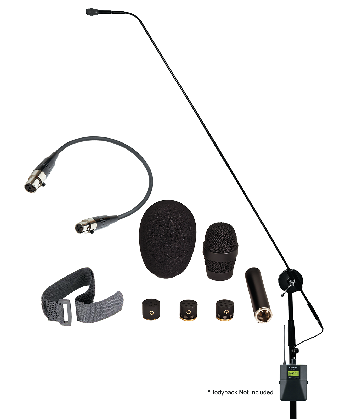 LIZ-CHOIR WIRELESS | 50" Carbon Fiber Wireless Microphone Boom System