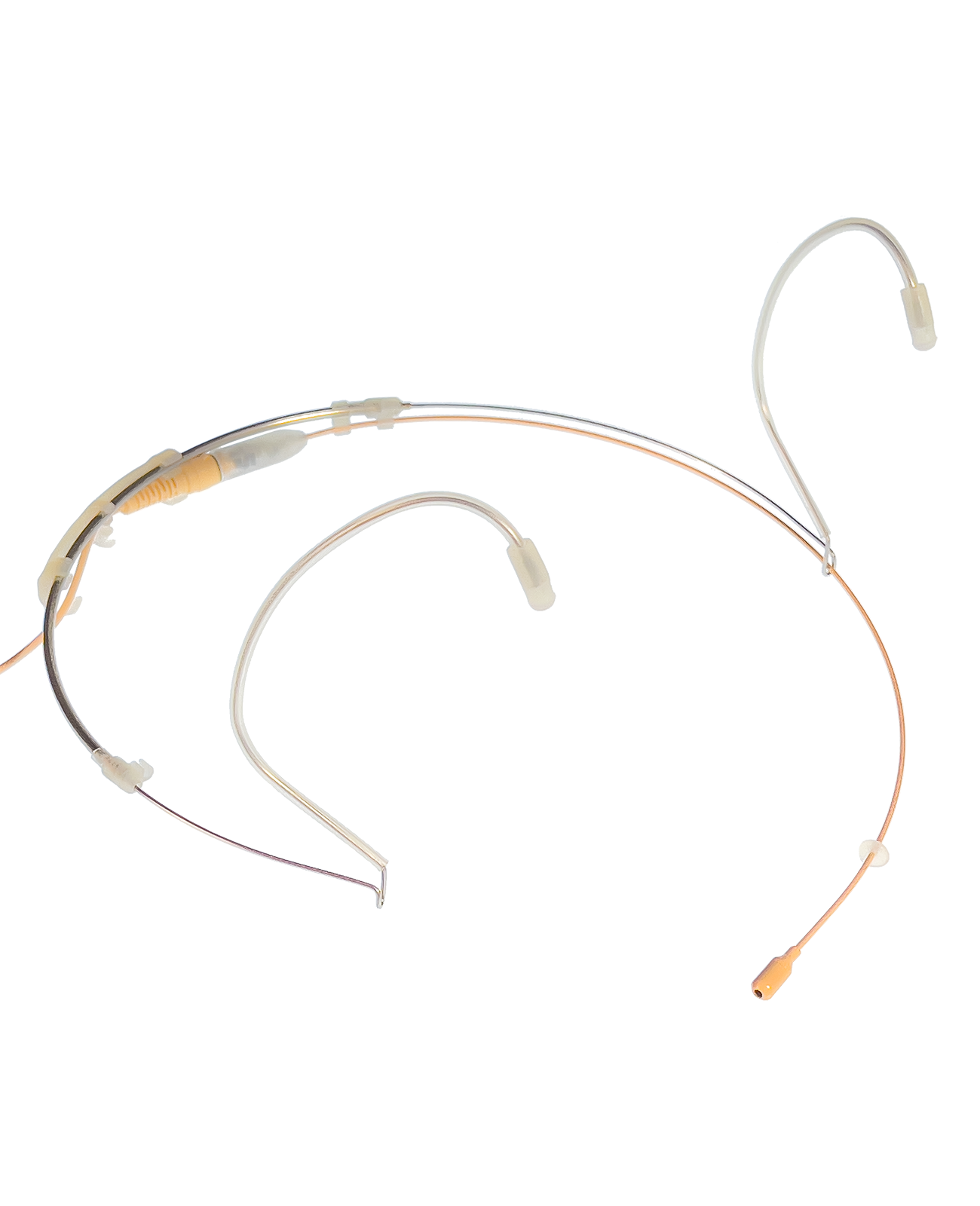 Dual ear headset microphone suitable for professional audio use in churches, worship, school, theater, vocal recording, presentations, and concerts.