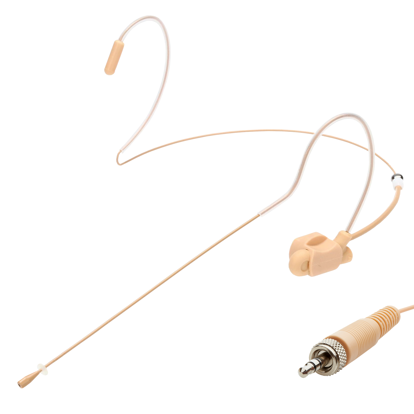 Dual ear headset microphone suitable for professional audio use in churches, worship, school, theater, vocal recording, presentations, and concerts.