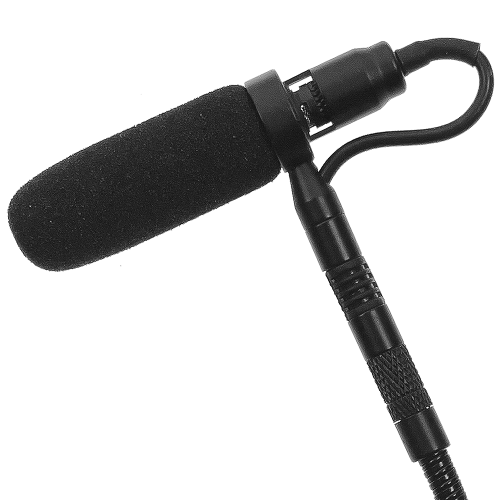 Piano instrument microphones from Acacia Audio with specialized magnetic mounts and flexible goosenecks, designed for precise stereo recording on acoustic instruments.
