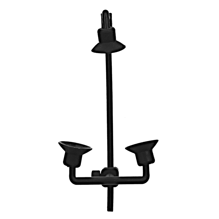 Clip for Violin instrument microphone from Acacia Audio with specialized mount and flexible gooseneck, designed for precise stereo recording on acoustic instruments.