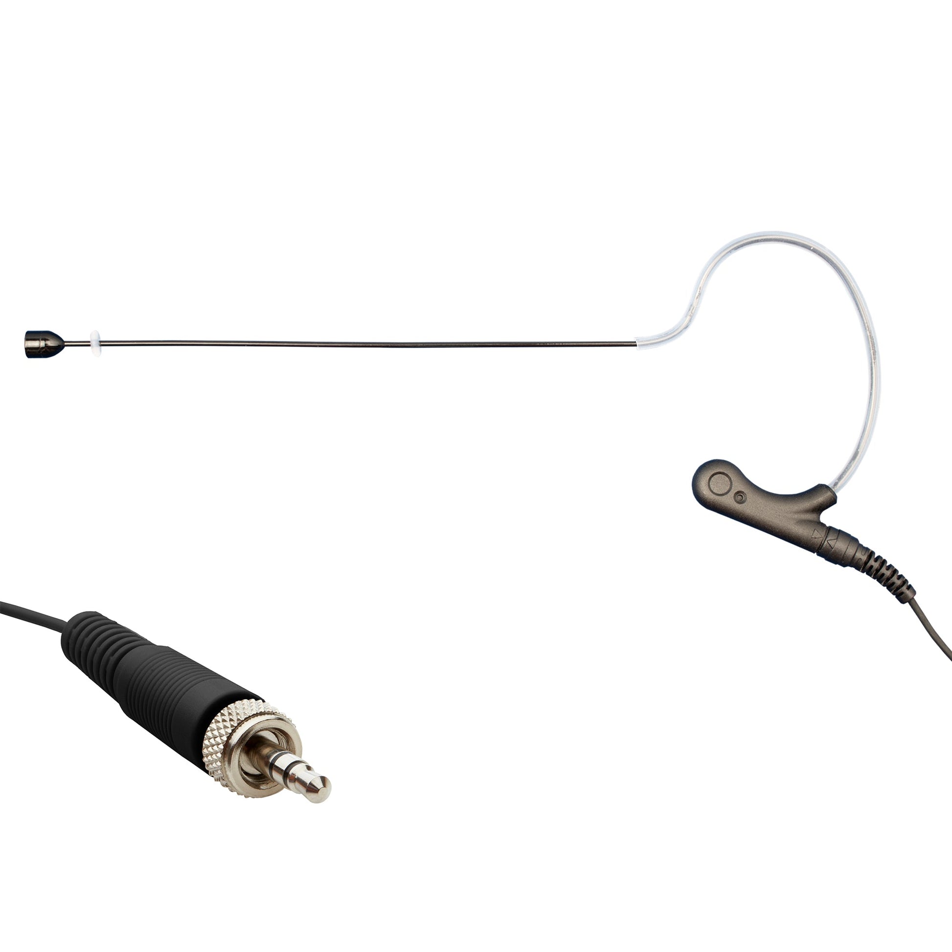 Single ear headset microphone suitable for professional audio use in churches, worship, school, theater, vocal recording, presentations, and concerts.