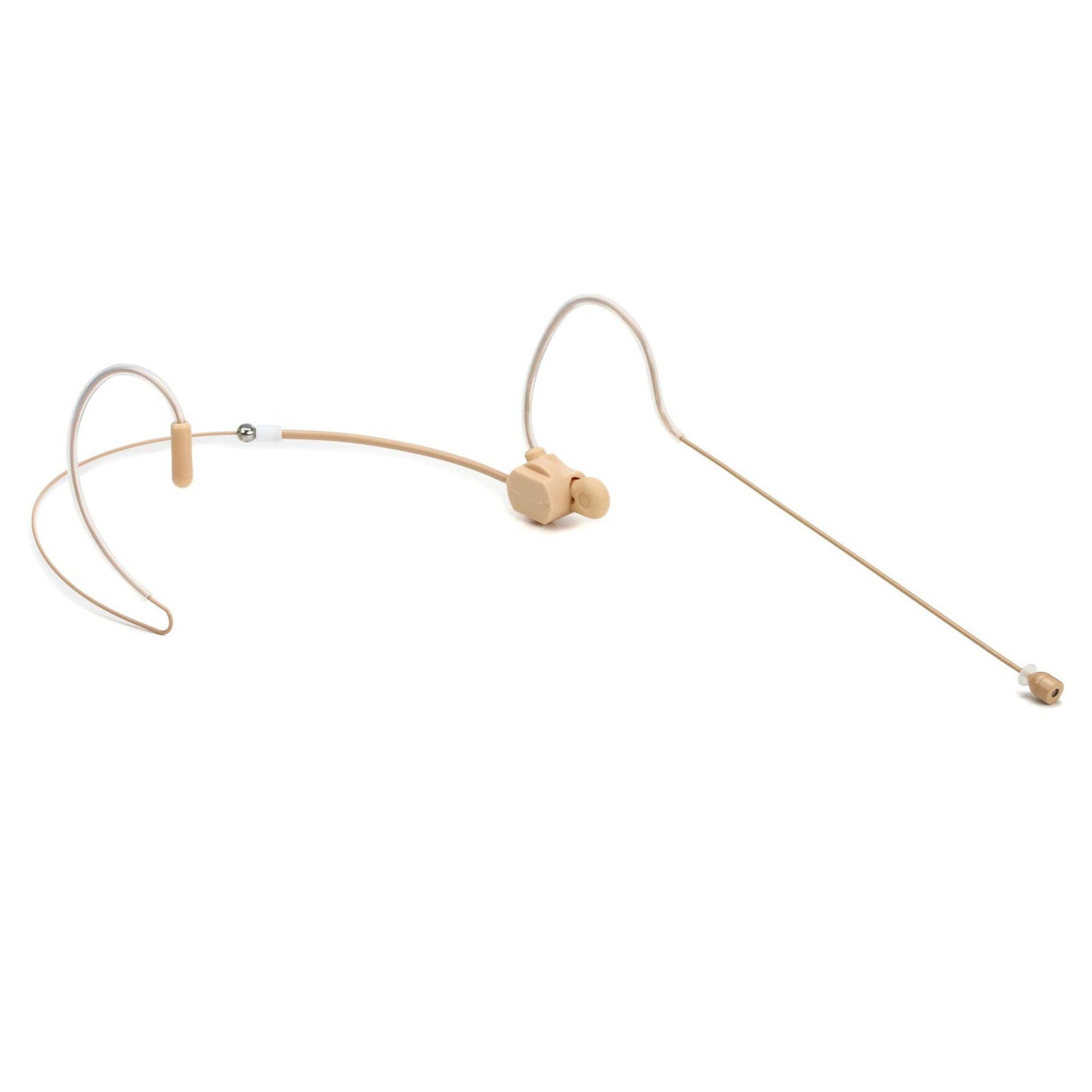 Dual ear headset microphone suitable for professional audio use in churches, worship, school, theater, vocal recording, presentations, and concerts.